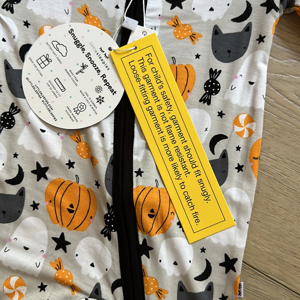 NWT Little Sleepies Boo Crew Zippy Size 0-3 months - Picture 3 of 3